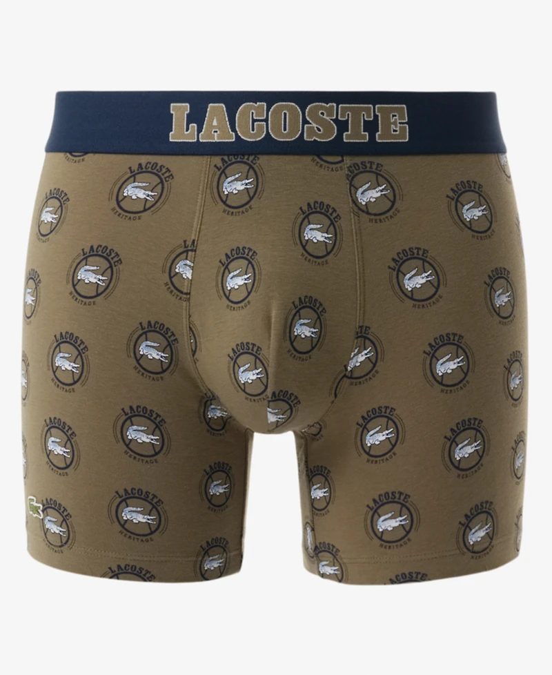 Lacoste Men's Regular-Fit Logo Waistband Boxer Briefs