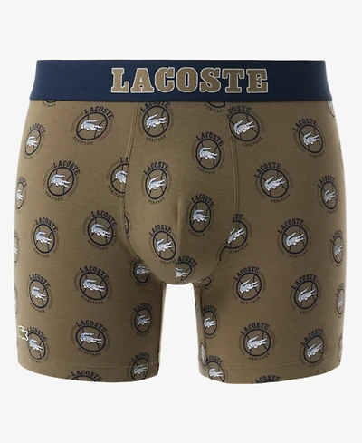 Lacoste Men's Regular-Fit Logo Waistband Boxer Briefs