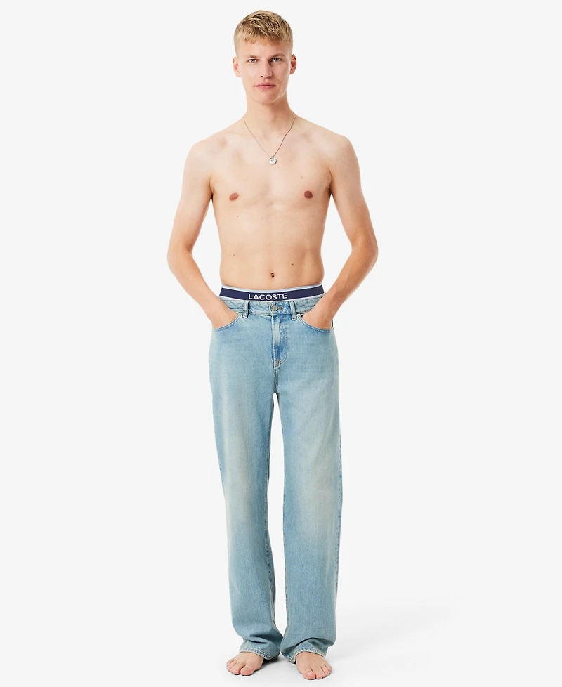 Lacoste Men's 3-Pack Regular-Fit Monogram 5" Boxer Briefs