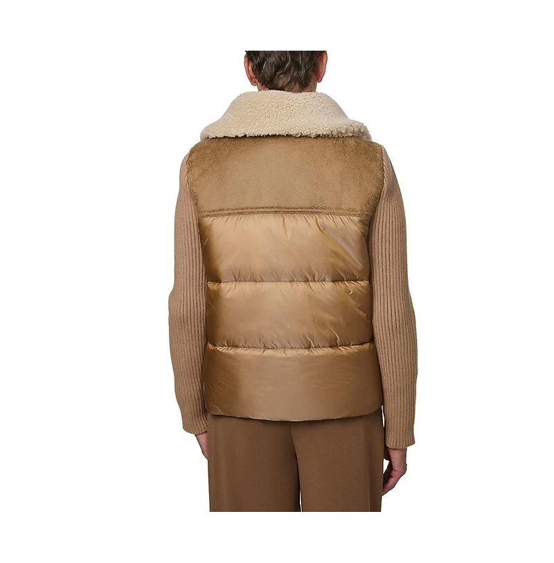 Bernardo Faux Shearling Puffer Combo Jacket