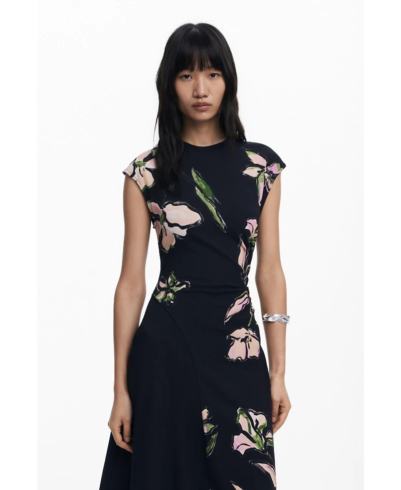 Desigual Women's Irregular floral dress