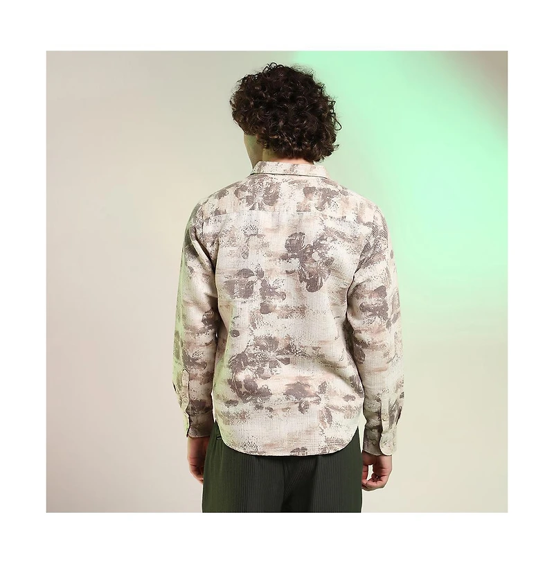 Campus Sutra Nonlinear-Tactile Shirt