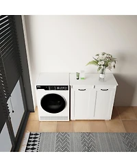 Casainc Laundry Cabinet with 2 Removable Liner Bags for Sorting and Storage