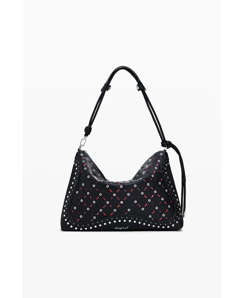 Desigual Women's Medium cut-out faux leather bag