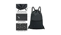 Urbanmax Drawstring Backpack Bag Sport Gym Sackpack