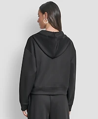 Dkny Women's Long-Sleeve Scuba Zip-Up Jacket