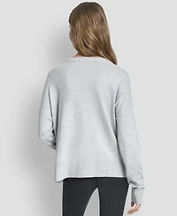 Dkny Women's Hotfix Fringe Long Sleeve Sweater