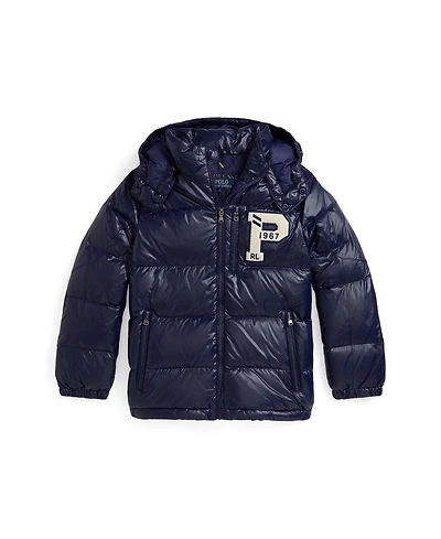 Polo Ralph Lauren Big Boys Glossed Hooded Down Jacket