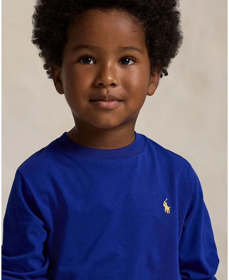 Polo Ralph Lauren Toddler and Little Boys Cotton Jersey Long Sleeve T-Shirt