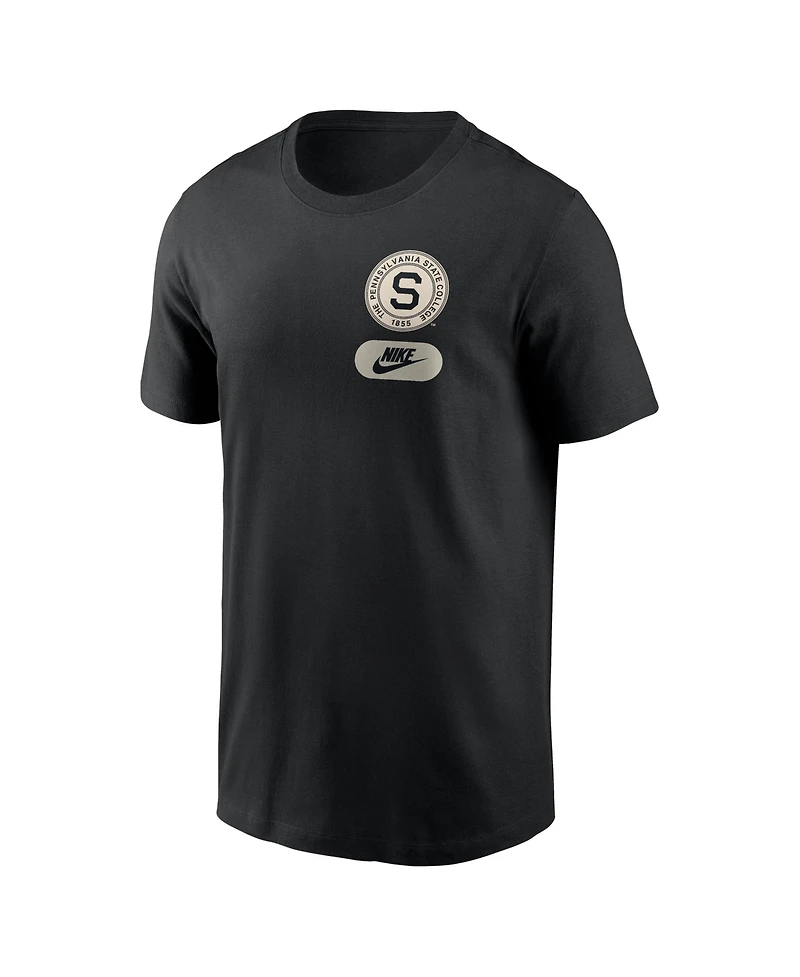 Nike Men's Black Penn State Nittany Lions Fashion 2-Hit T-Shirt