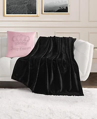 Juicy Couture Plush Throw, 50" x 70"