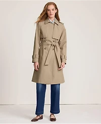 Lands' End Women's Squall Waterproof Modern Trench Raincoat