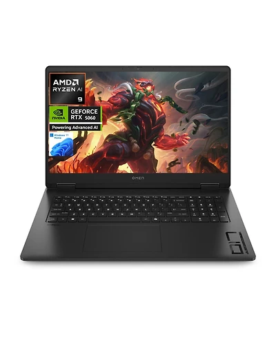 Hp Omen 17.3" Gaming Traditional Laptop Amd Ryzen Ai 9 365 16GB Ram Nvidia GeForce Rtx 5060 512GB Ssd Storage Windows 11 Home Fhd 144Hz - Black