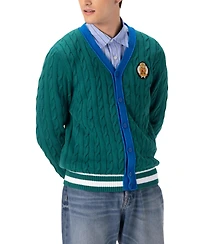 Members Only Men's Cable Knit Cardigan