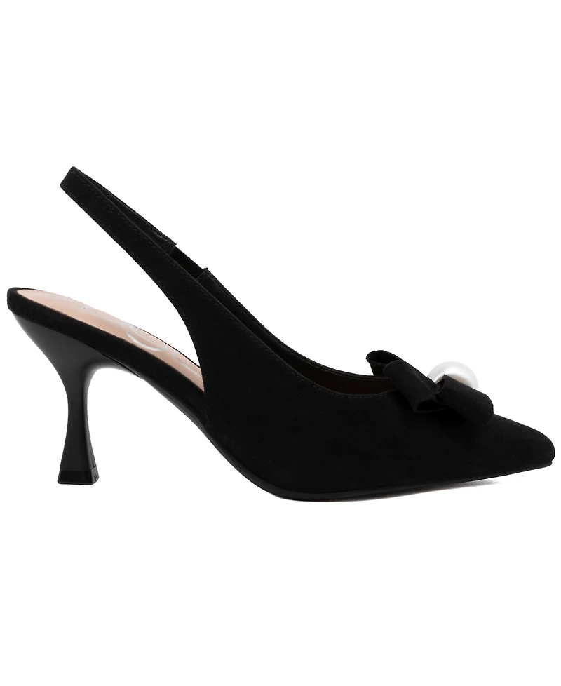 Sugar Women's Dazzy Bow Detail Pointed Toe Dress Pumps