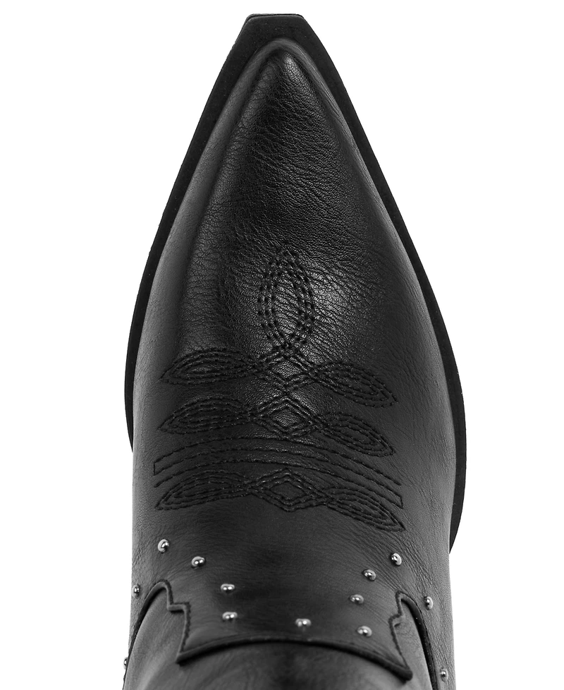 Sugar Women's Nails Studs Pointed Toe Boots
