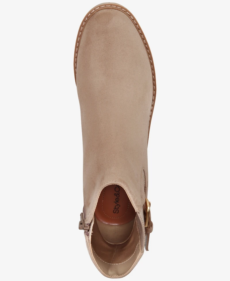 Style & Co Women's Vaill Lug Wedge Booties, Macy's Exclusive
