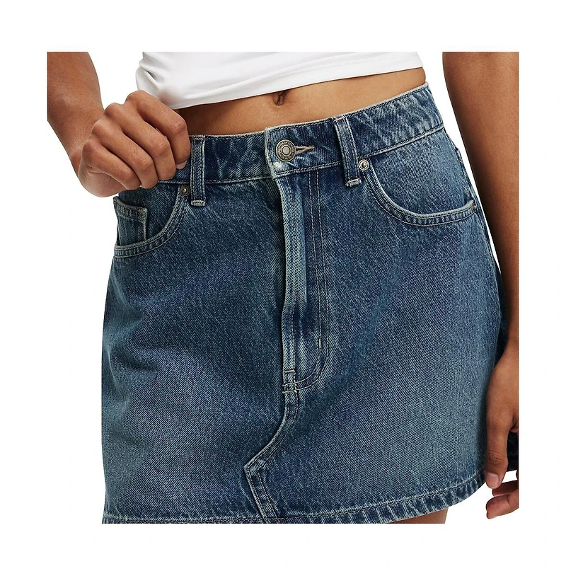 Cotton On Women's Original Denim Mini Skirt