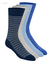 Calvin Klein Men's 4-Pack Assorted Crew Socks Set