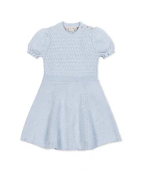 Hope & Henry Big Girls Organic Puff Sleeve Sweater Dress