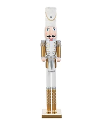 Glitzhome 35.75" Wooden Christmas Soldier Nutcracker