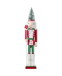 Glitzhome 26" Wooden Christmas Tree Nutcracker