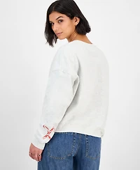Grayson Threads, The Label Juniors' Betty Boop Christmas Fleece Sweatshirt