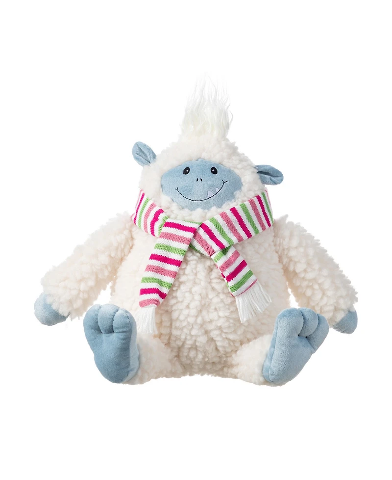Glitzhome 21.75" Christmas Fabric Yeti Shelf Sitter