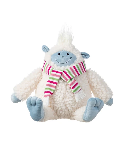 Glitzhome 21.75" Christmas Fabric Yeti Shelf Sitter