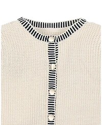 Hope & Henry Women's Organic Tweed Stitch Sweater Cardigan