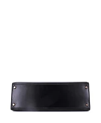 Pre-Owned Hermes Kelly 35 Handbag Black Box Calf with Gold Hardware