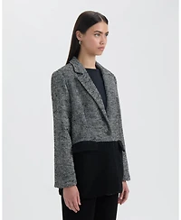 Nvlt Women's Oversized Asymmetric Pannel Blazer