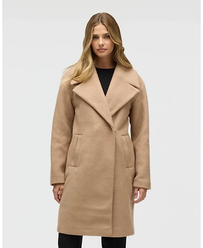 Nvlt Women's Bold Plaid Faux Wool Coat