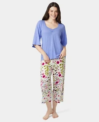 Hue Women's Shirred Bell Sleeve Pajama T-Shirt