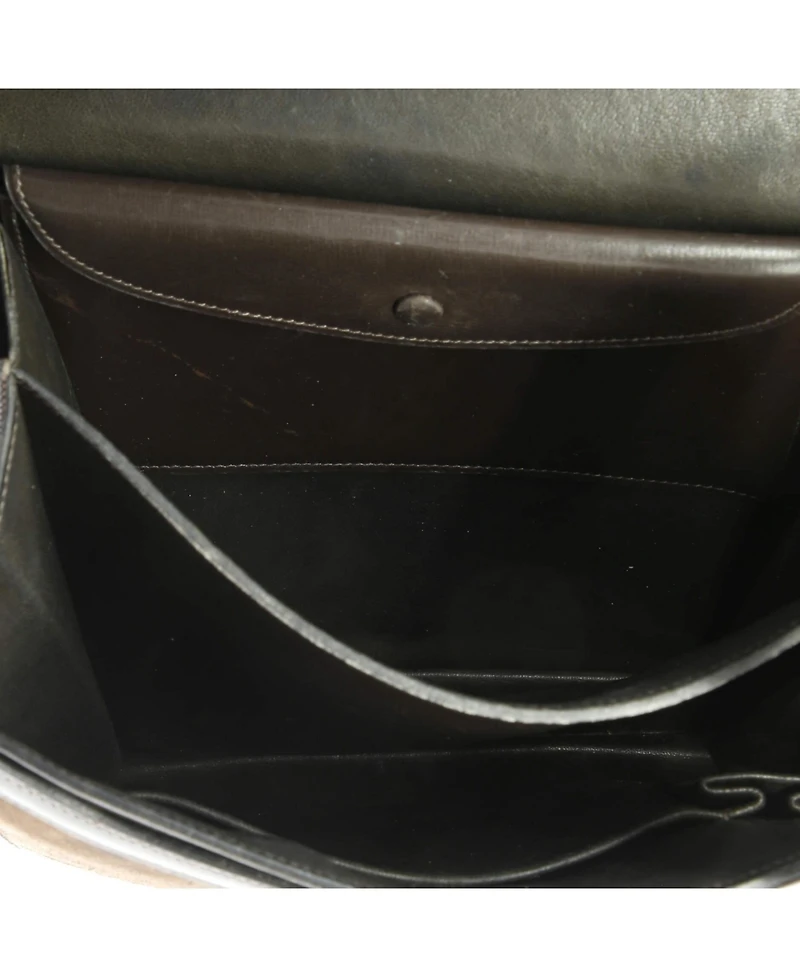 Pre-Owned Hermes 20 02 Shoulder Bag Doblis Suede with Evercalf