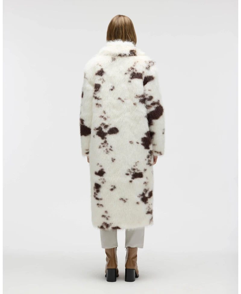 Nvlt Women's Long Hair Luxious Faux Fur Jacket