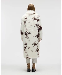 Nvlt Women's Long Hair Luxious Faux Fur Jacket