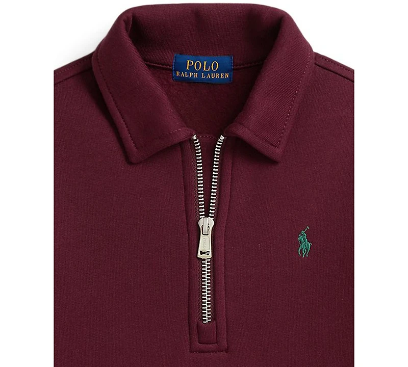 Polo Ralph Lauren Toddler and Little Boys 2-7 Fleece Quarter-Zip Pullover Sweatshirt