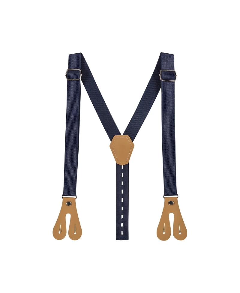 Andy & Evan Infant Boys Check Buttondown Suspenders Set