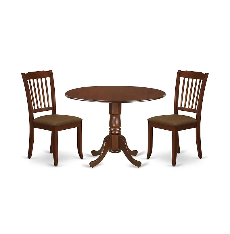 East West Furniture Dining Room Set Mahogany