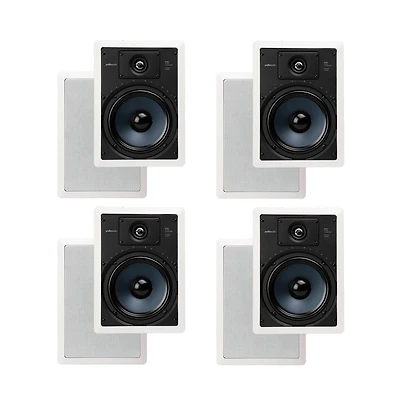 Polk Audio RC85i 2 Way In Wall Speakers - 4 Pack (White)