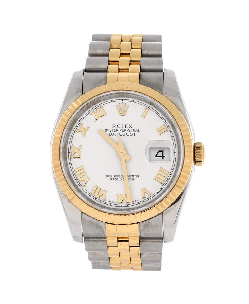 Pre-Owned Rolex Oyster Perpetual Datejust Automatic Watch in Stainless Steel and Gold 36mm
