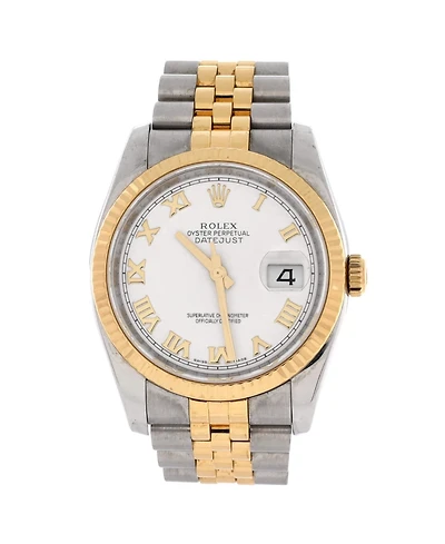 Pre-Owned Rolex Oyster Perpetual Datejust Automatic Watch in Stainless Steel and Gold 36mm
