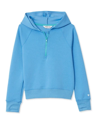 Lands' End Girls Active Quarter Zip Sweatshirt