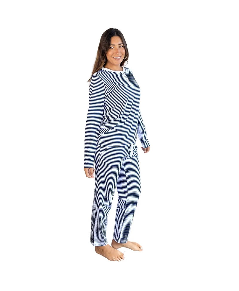 Sant and Abel Women's Marina Jersey Long Pj Set