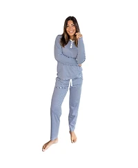 Sant and Abel Women's Stripe Jersey Long Pj Set