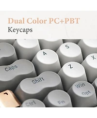 Zero Artz Mechanical Keyboard, 75% Rechargeable Hot-swappable Keyboards with 3 Types Connection for Windows, Mac Os, Linear Switches