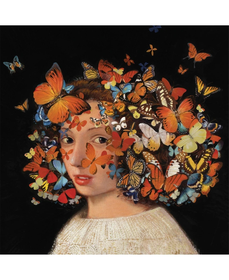 New York Puzzle Company Butterfly Girl 500 Piece Puzzle