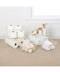 Happimess Camden Vintage Industrial Handmade Wire Metal Nesting Storage Baskets, (Set of 6)