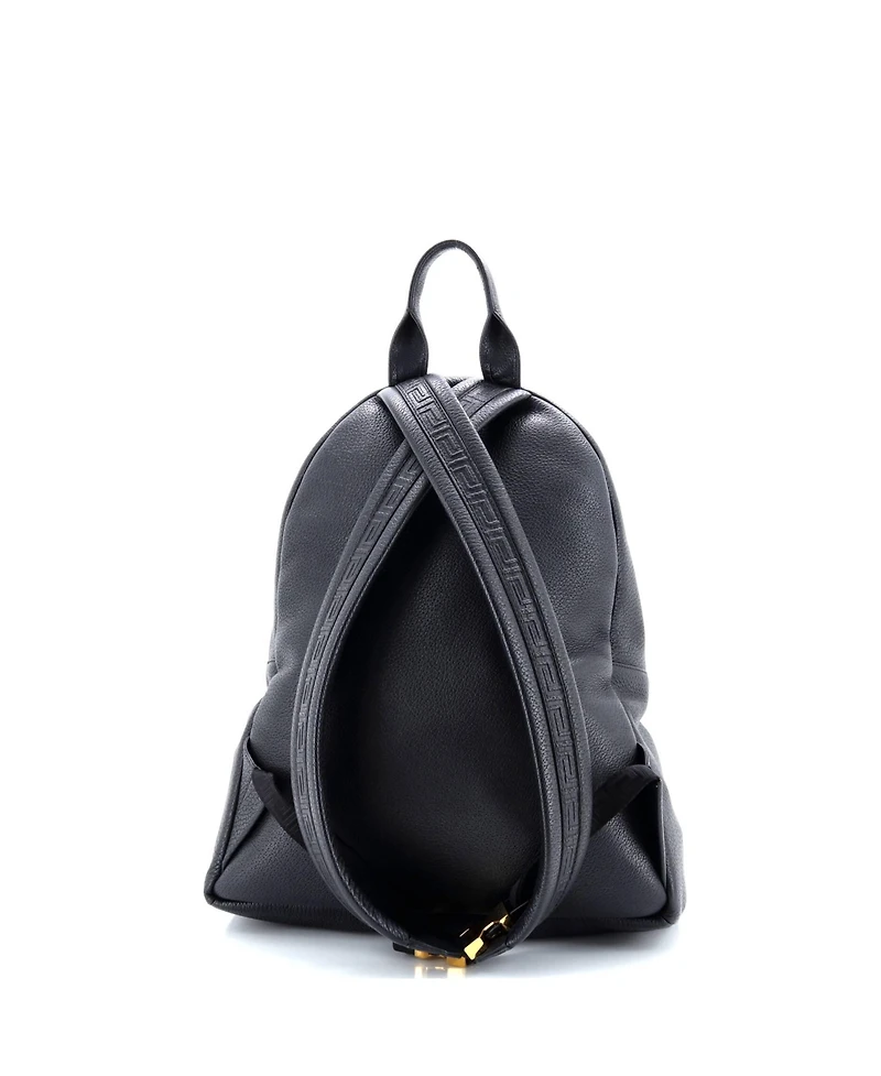 Pre-Owned Versace Large Medusa Zip Backpack Leather